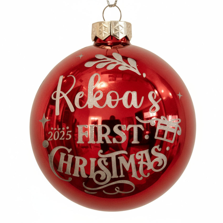 Personalized Ornament Baby's First Christmas