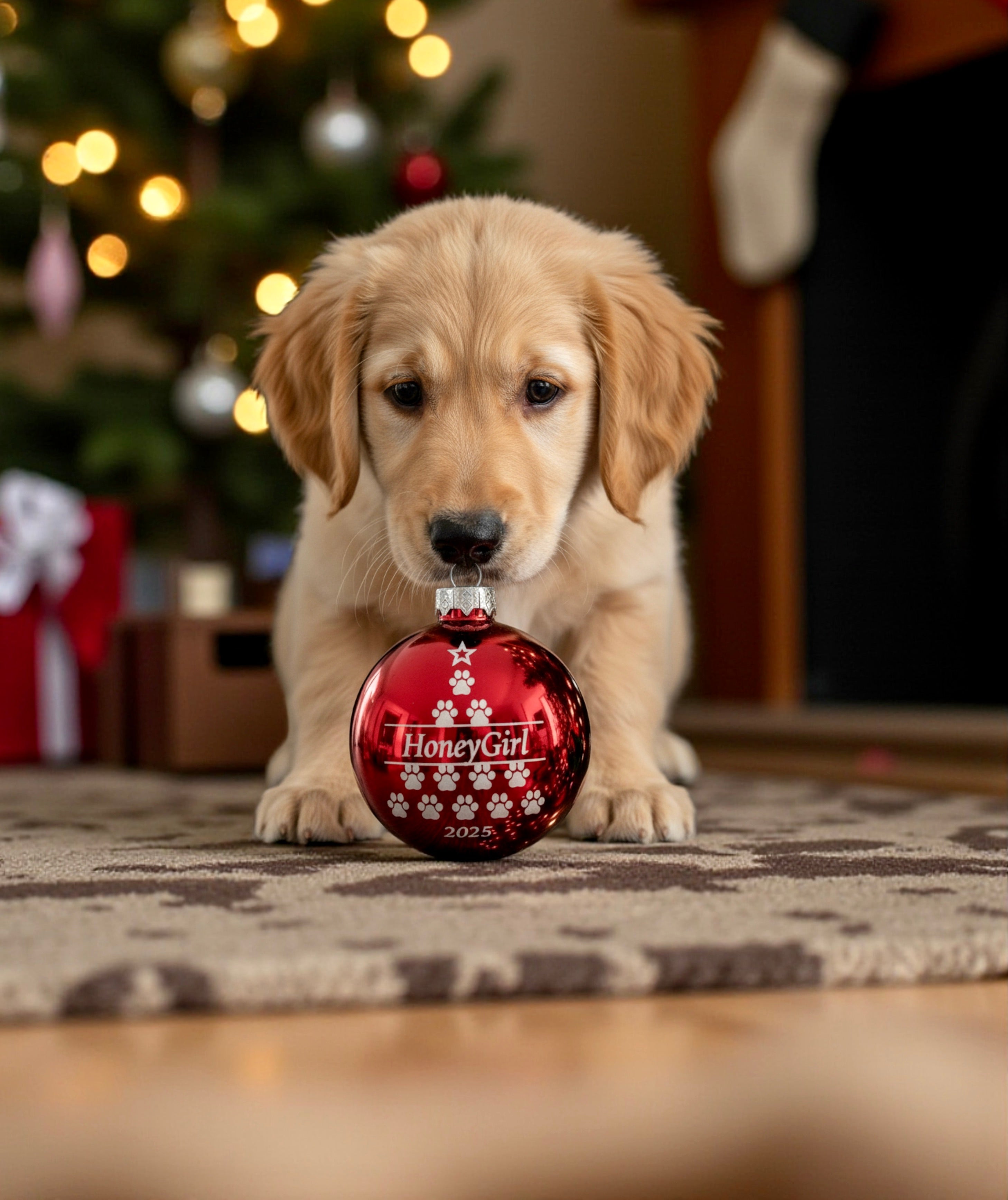 Personalized Ornament Pup