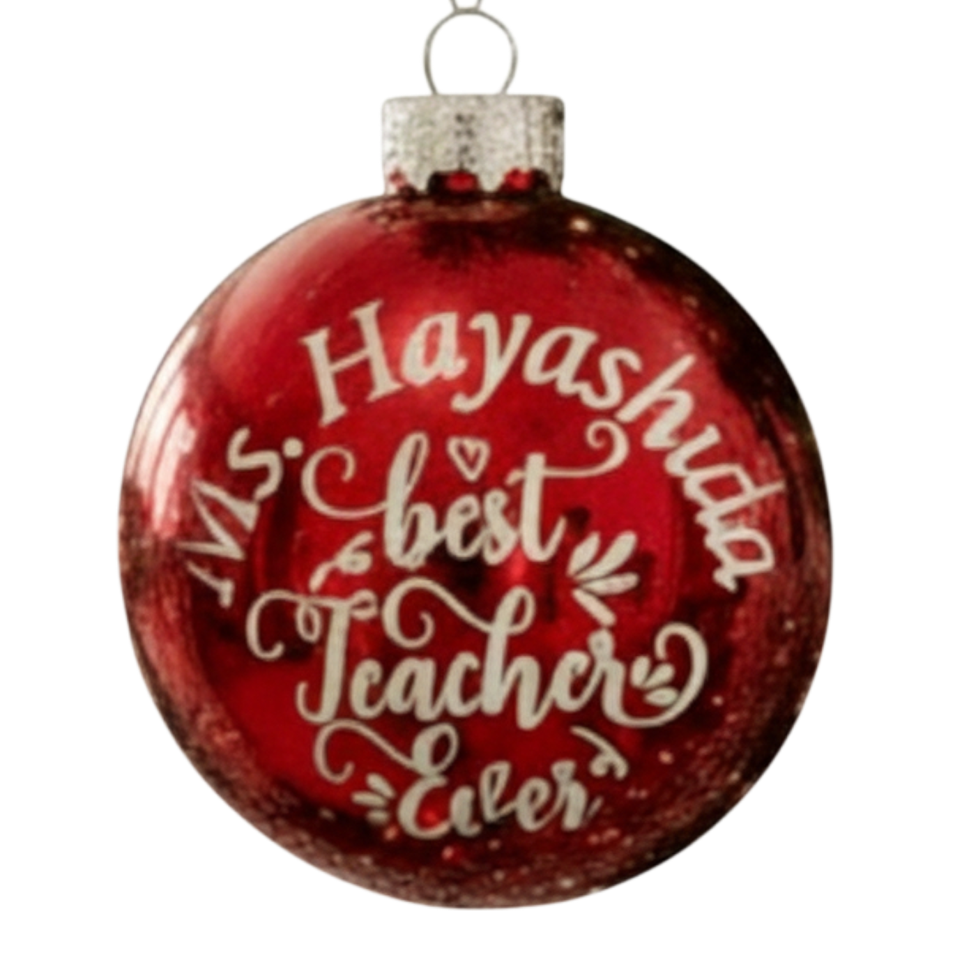 Personalized Ornament Best Teacher Ever